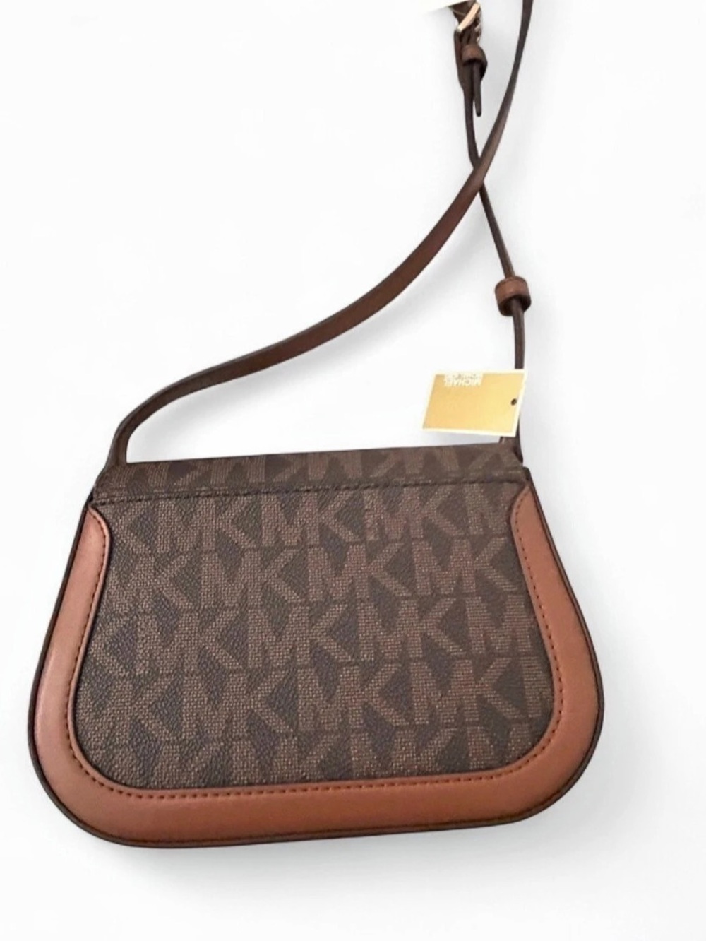 Michael Kors Emilia Small Logo Crossbody Bag Brown